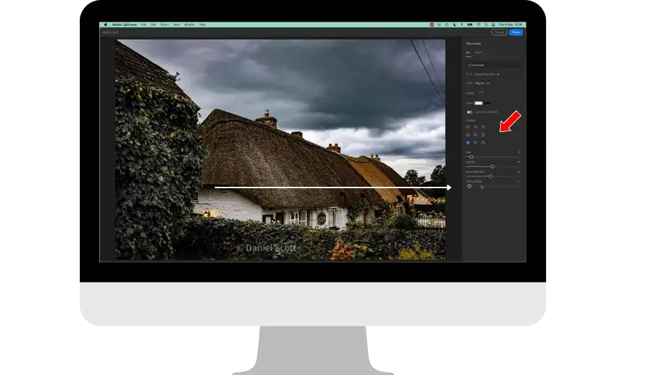 add watermark in adobe lightroom