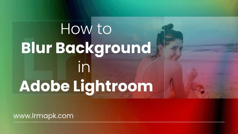 Cara memburamkan background pada banner adobe lightroom. 