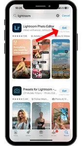 Download or get Lightroom from Apple Store 